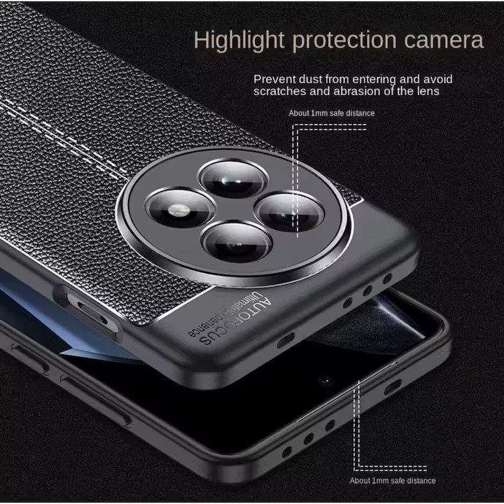 Husa Soft TPU compatibila cu Honor Magic 7 Pro, Negru antracit