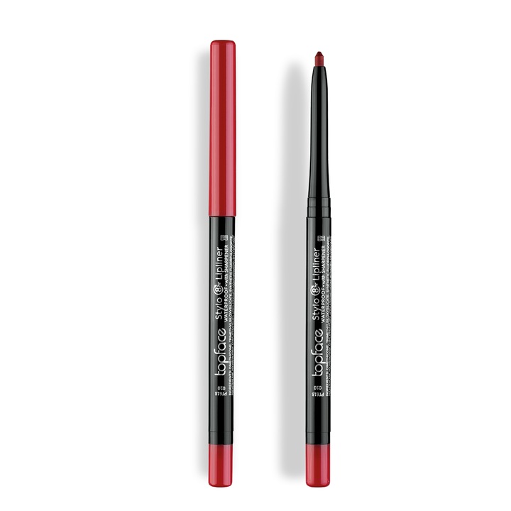 Creion de Buze Stylo Lipliner 8H, Topface, nr. 010, Contur Perfect, Rezistenta de Pana la 8 Ore si Textura Ultra-Crema, 4gr
