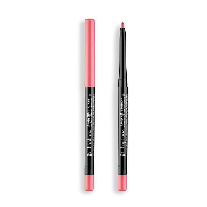 Creion de Buze Stylo Lipliner 8H, Topface, nr. 005, Contur Perfect, Rezistenta de Pana la 8 Ore si Textura Ultra-Crema, 4gr