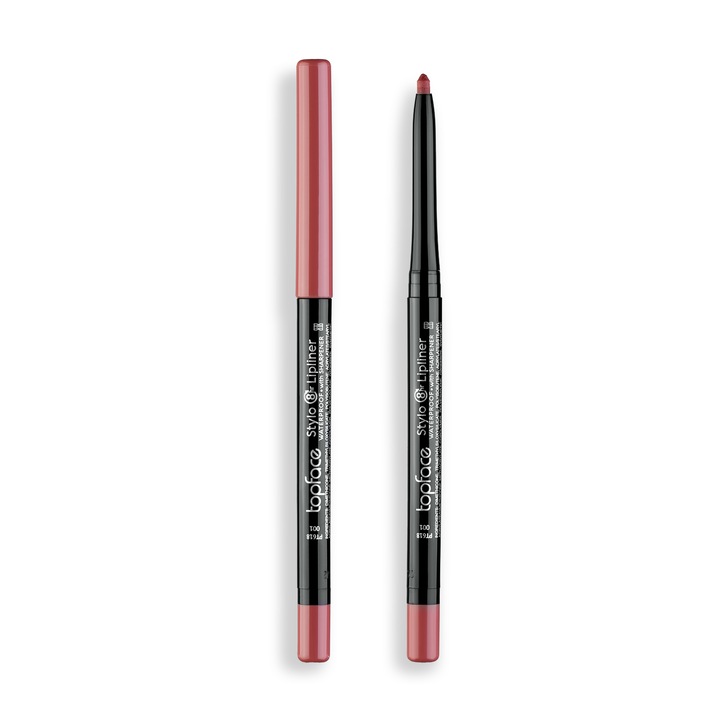 Creion de Buze Stylo Lipliner 8H, Topface, nr. 001, Contur Perfect, Rezistenta de Pana la 8 Ore si Textura Ultra-Crema, 4gr