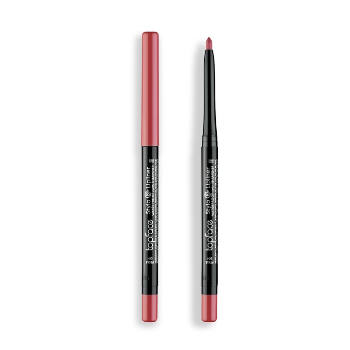Creion de Buze Stylo Lipliner 8H, Topface, nr. 004, Contur Perfect, Rezistenta de Pana la 8 Ore si Textura Ultra-Crema, 4gr