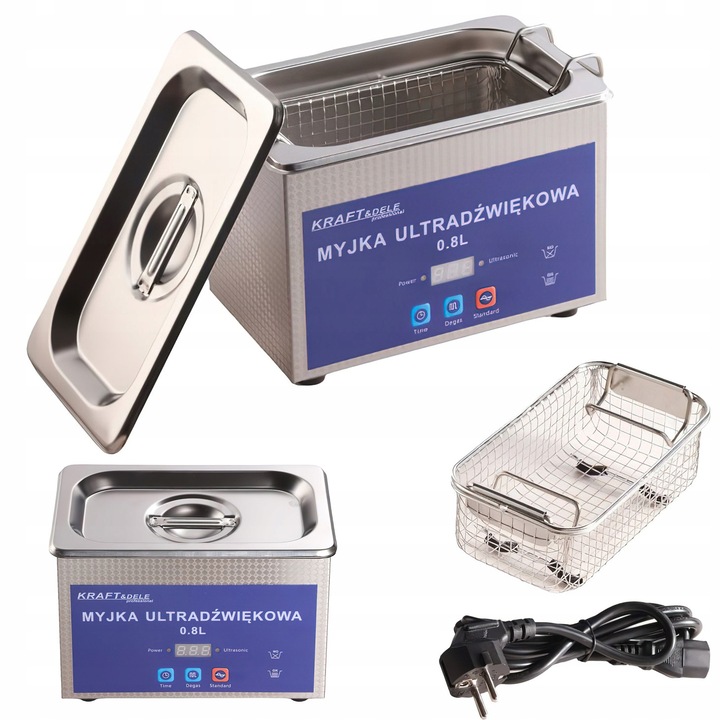 Ultrahangos tisztító, KRAFT&DELE, 0,8 L 48KHZ 40W 230V