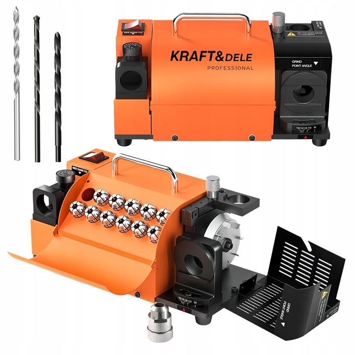 Set Pretios de Slefuitor pentru Burghie Spiralate KD10197, 2-13 mm, 200W, 4800 RPM, Taciune CBN si SD