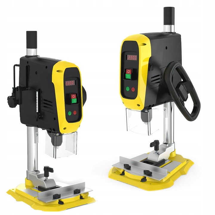 Aparat, masina de gaurit cu afisaj LCD lumina laser 1900W 500-2600 rpm bormasina fixa 16mm banc coloana verticala (KD503)