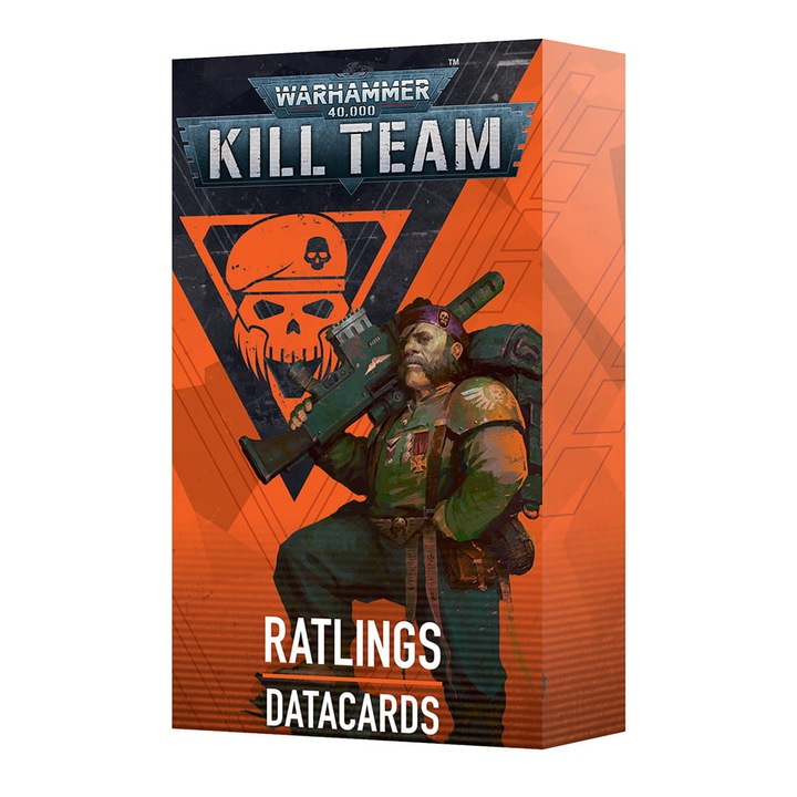 Warhammer 40000 Kill Team játékbővítés, Ratlings Datacards, Games Workshop, 38 kártya, angol nyelv