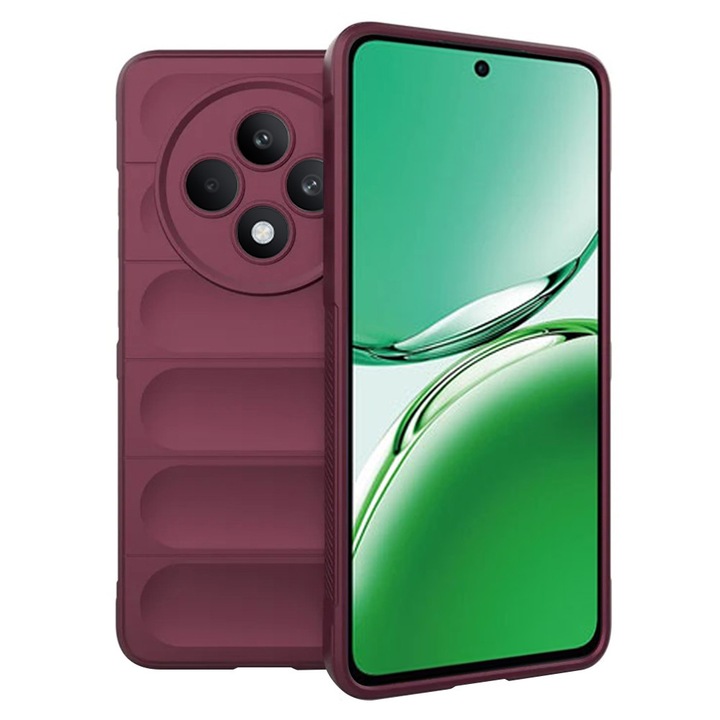 Кейс за Oppo Reno12 F 4G/Reno12 F 5G/Reno12 FS 4G/Reno12 FS 5G, Z69, Полиуретан, Бордо