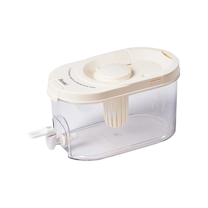 Диспенсър за вода 4 л, голям капацитет, удобен дизайн, бял, 29x16x30,5 см