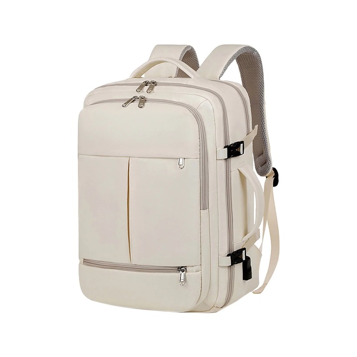Rucsac laptop 15 inch, multicolor, compartimente multiple, 29x43x18cm