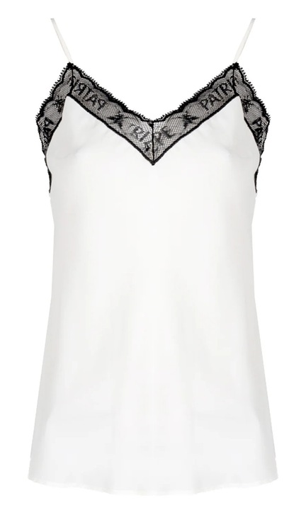 Maiou dama, Patrizia Pepe, Acetat/Matase, Alb/Negru, 36 EU