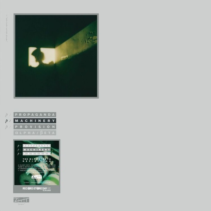 Vinil 12" limitat, PROPAGANDA - P:MACHINERY - THE ALPHA, 9 piese, transparent