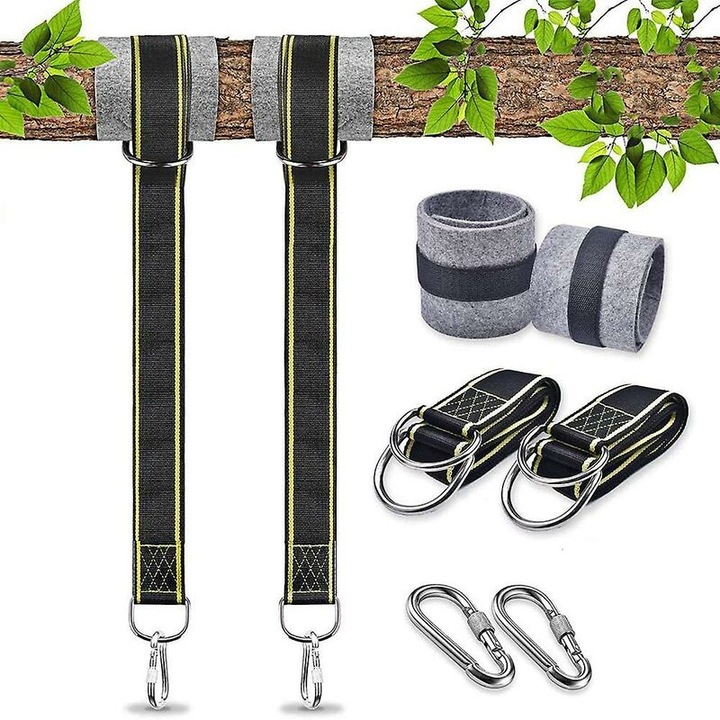 Kit de suspendare pentru leagan, 2x1.5m, cu protectie pentru copac, accesorii sigure pentru hamac si leagane