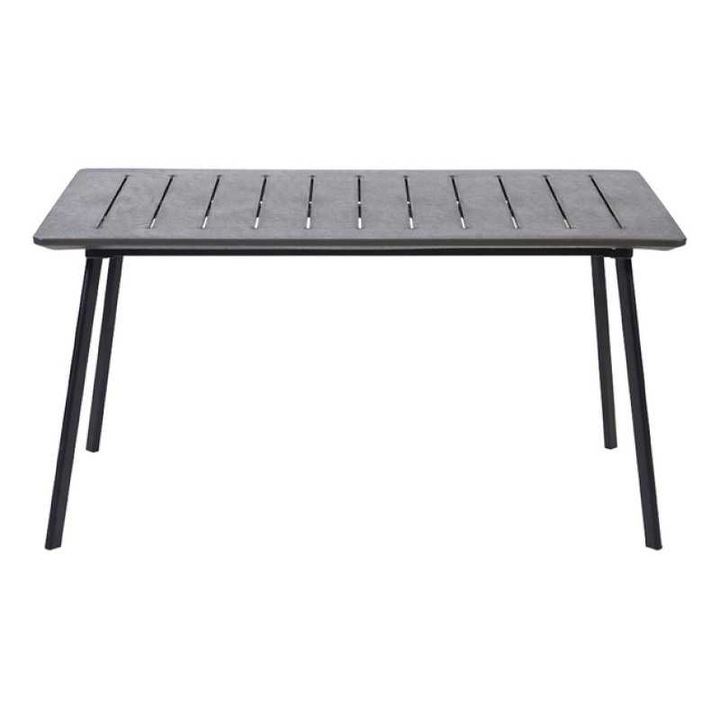 Masa de gradina, polipropilena, Keter, pentru a servi masa, grafit, Metalea, 4-6 persoane, 146 x 87 x 75 cm