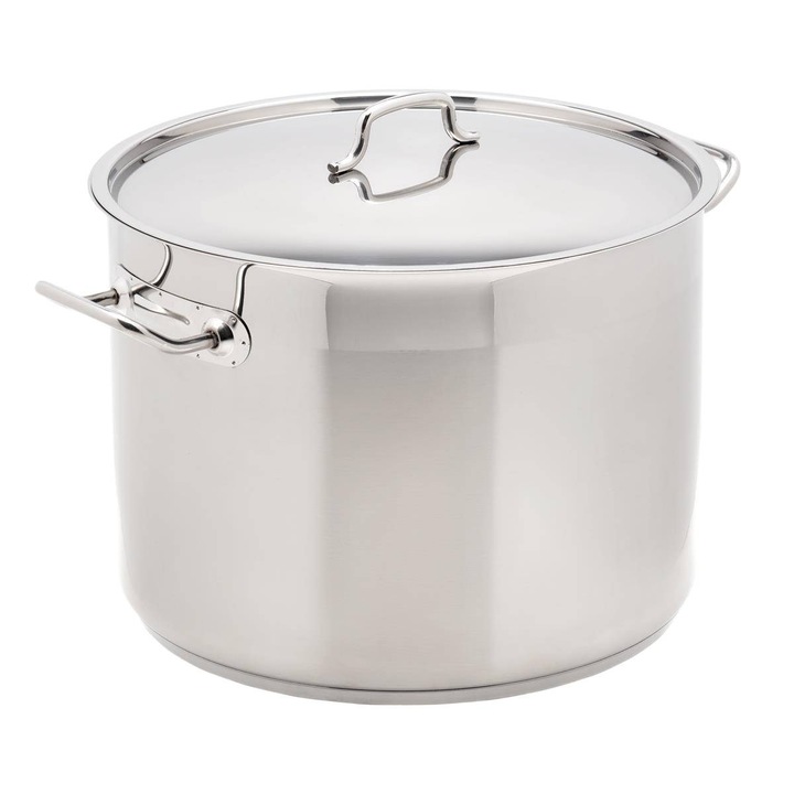 Oala traditionala 19,4L, inox, 32cm, finisaj satinat cu margine polizata