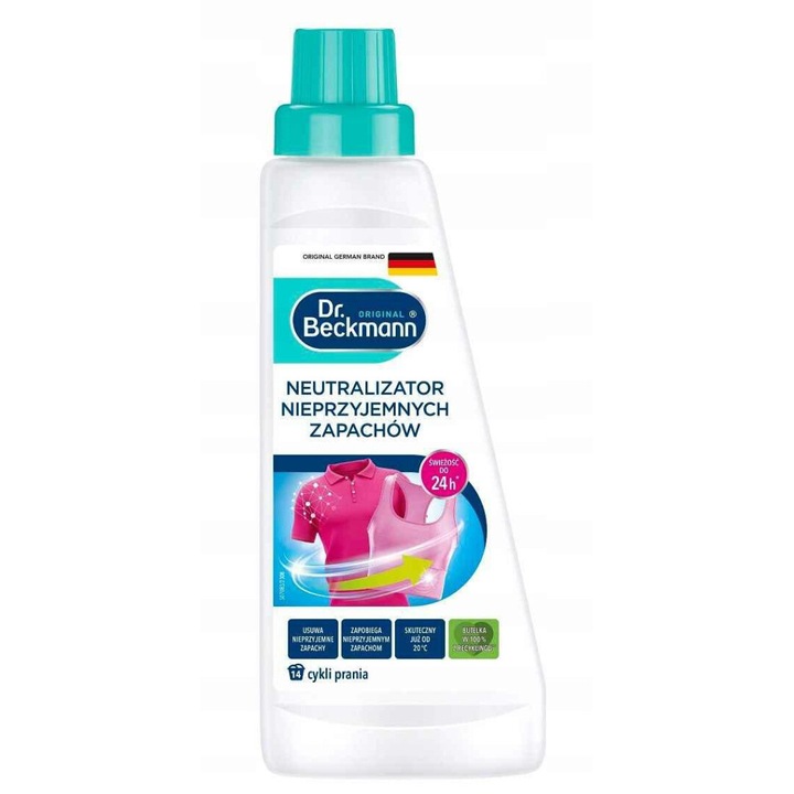 Neutralizator mirosuri, WERNER FROSCH Dr. Beckmann, 500ml, pentru toate tipurile de tesaturi, eficient de la 20C