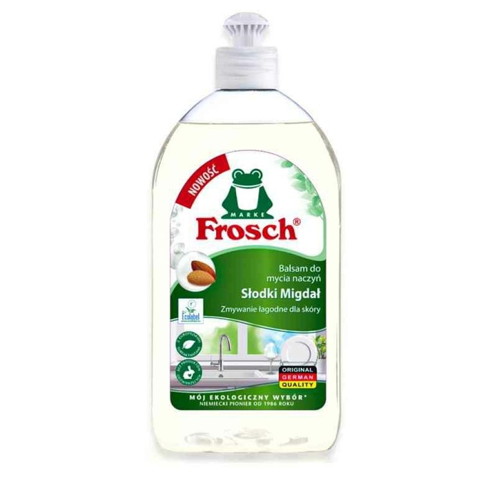 Detergent vase Frosch, 500ml, migdal dulce, ecologic