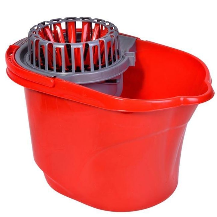 Galeata Mop Rosie cu Storcator Automat 17l