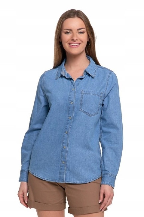 Női ing, Moraj, farmer, 100% pamut, kék