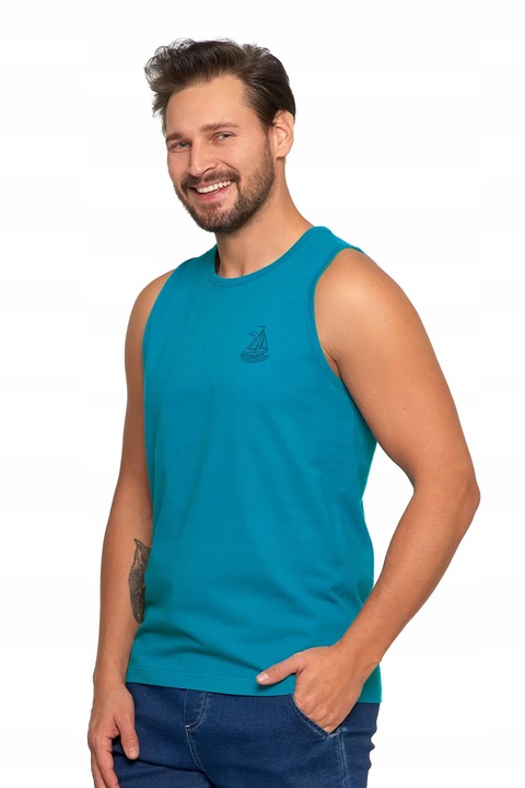 Мъжки потник, Moraj, Памук, Син