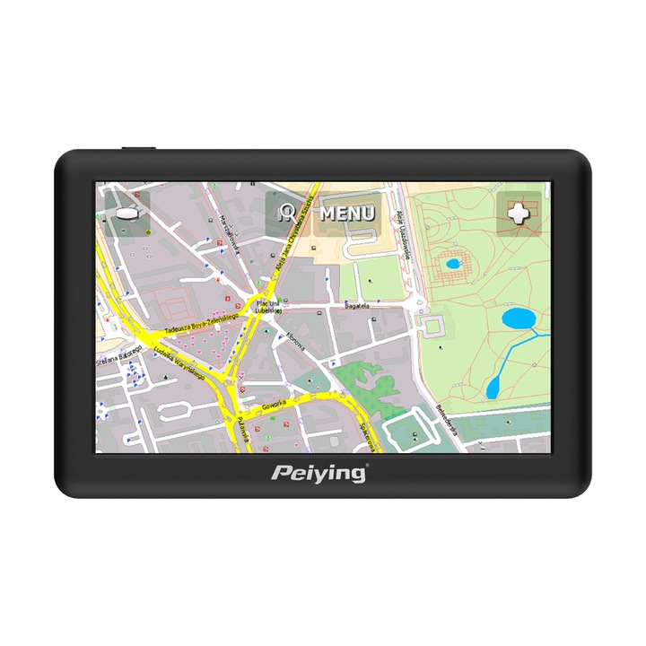 Peiying Basic PY-GPS5015 GPS navigáció, 5 hüvelykes, 256 MB RAM, 8 GB, autós töltővel és szélvédő tartóval