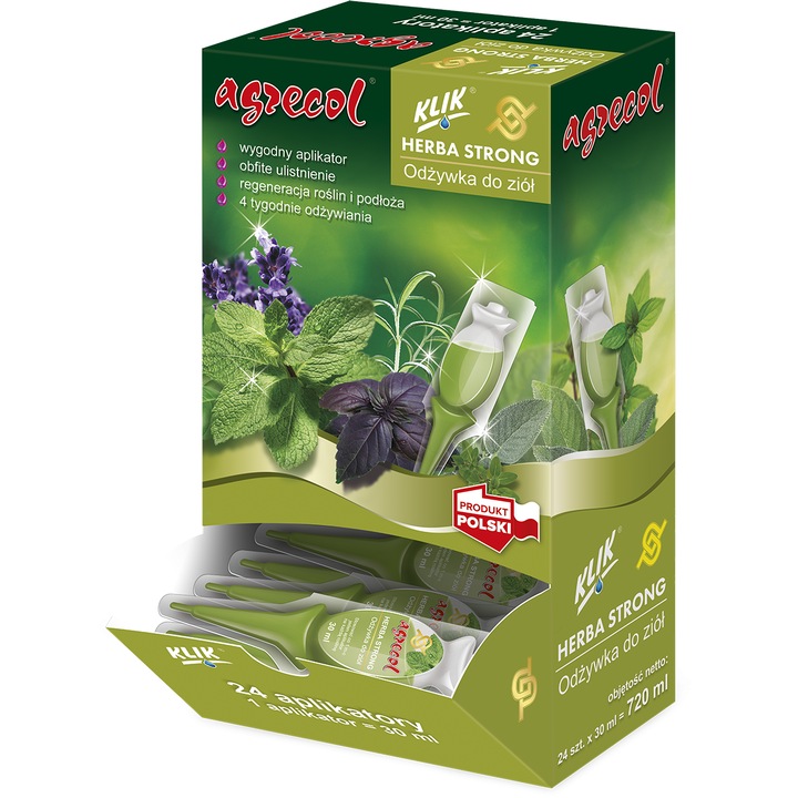Ingrasamant, Agrecol, set 24x30ML, pentru plante aromatice, nutrienti