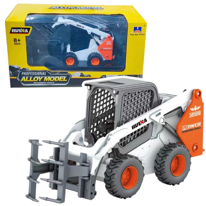 Utilaj constructie de jucarie, HUI NA TOYS, metalic, 1:50, multicolor, 10x7x8cm