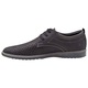 Pantofi barbati casual din piele naturala intoarsa model antilopa 200421, Negru mat
