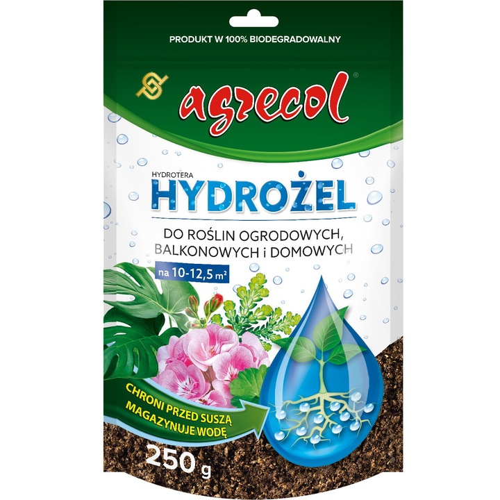 Ingrasamant hidrogel AGRECOL, pentru plante de apartament si gradina, nutrienti, 250g