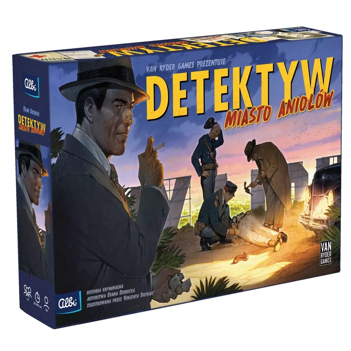 Настолна игра, 9 случая, 4 детектива, Бял