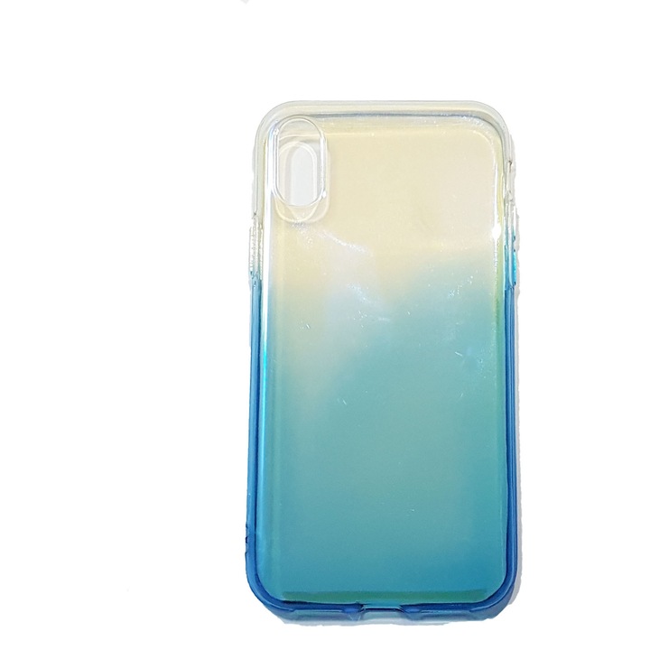 Силиконов кейс Transparent Gradient Blue за Huawei P10 Lite
