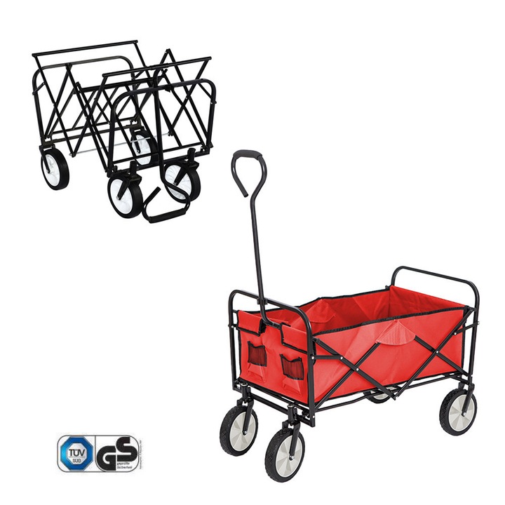 Carucior de plaja pliabil, Leziter, Rosu