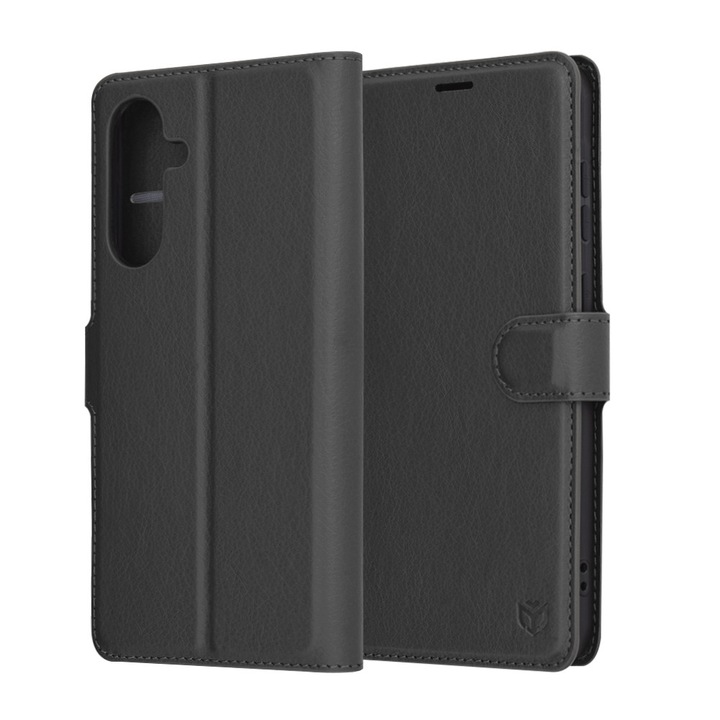 Husa Protectie pentru Samsung Galaxy A36 5G, V63, Piele ecologica, Deep Dark