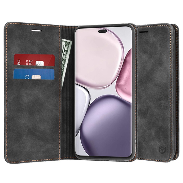 Защитен калъф, съвместим с Honor Magic7 Lite / X9c, Tim, черен