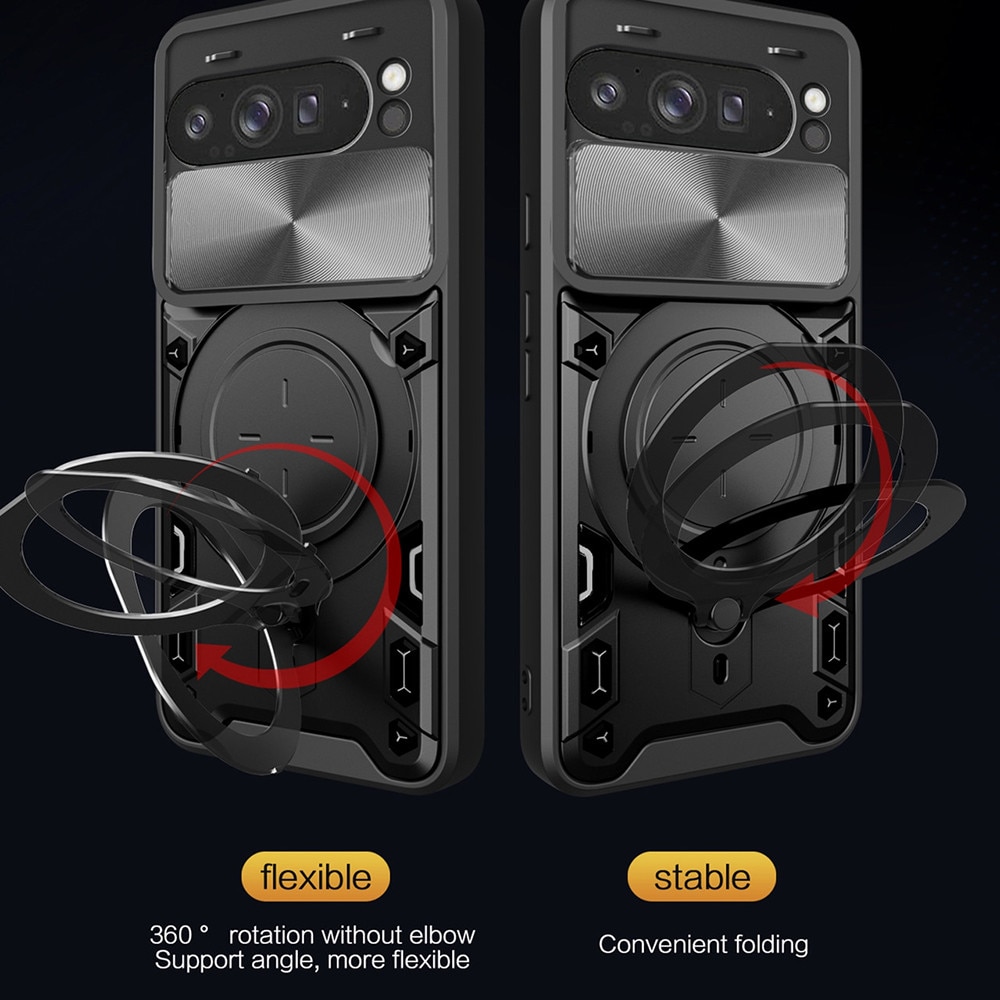 Husa pentru Xiaomi Poco F8 Ultra, SKYDDAR INNOVATION, CamGuard Pro, Inel Magnetic, Protectie Camera, set cu sticker, Negru