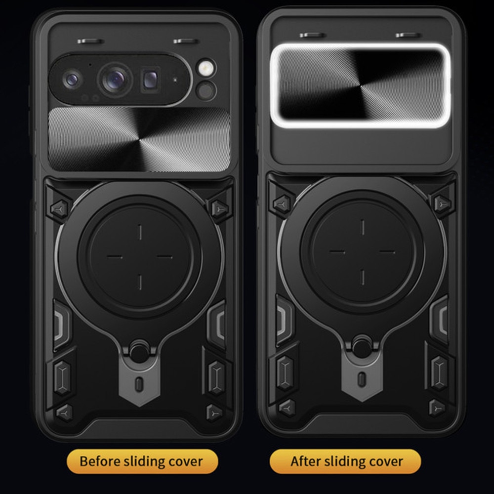 Husa pentru Xiaomi Poco F8 Ultra, SKYDDAR INNOVATION, CamGuard Pro, Inel Magnetic, Protectie Camera, set cu sticker, Negru