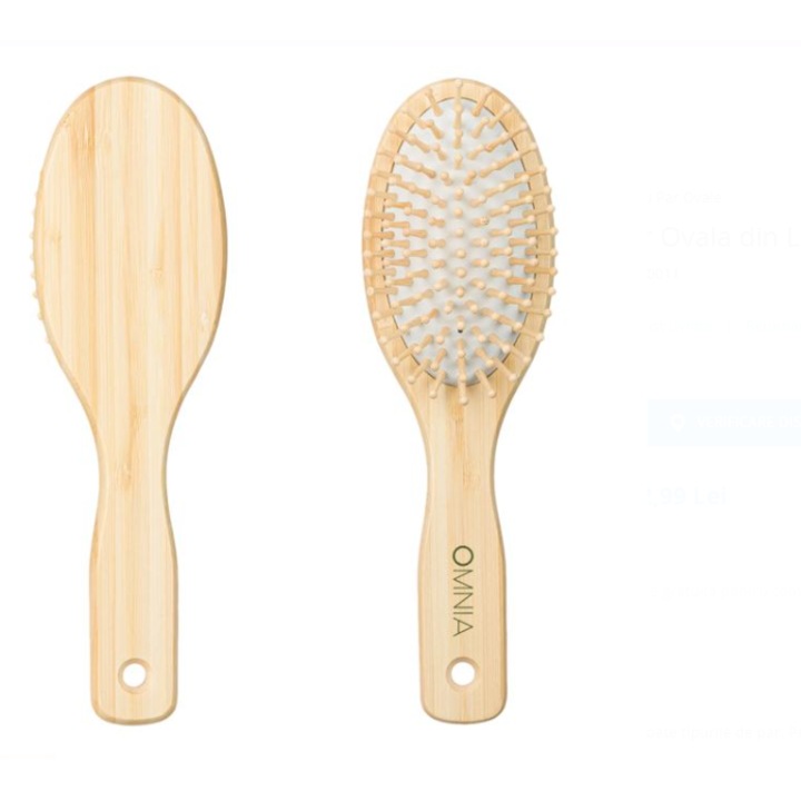 Barna fa ovális hajkefe