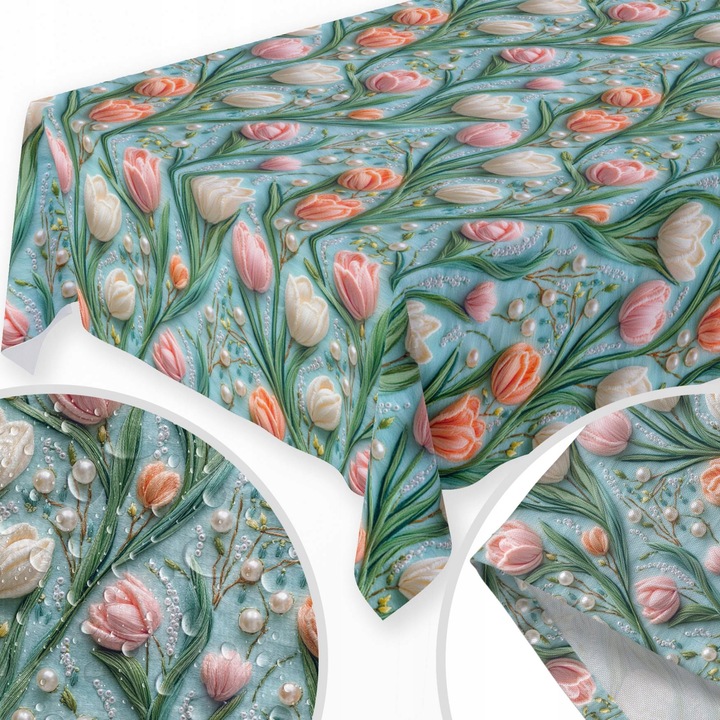 Fata de masa, Homeview, 140x240 cm, Impermeabila, Rezistenta la pete, Universala, OEKO-TEX, Pentru sufragerie si bucatarie, Reutilizabila, Usor de curatat, 100% poliester, Multicolor