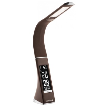 Lampa de birou Avide LED calendar 6W business leather culoare maro Lampa de birou Avide LED calendar 6W business leather culoare maro
