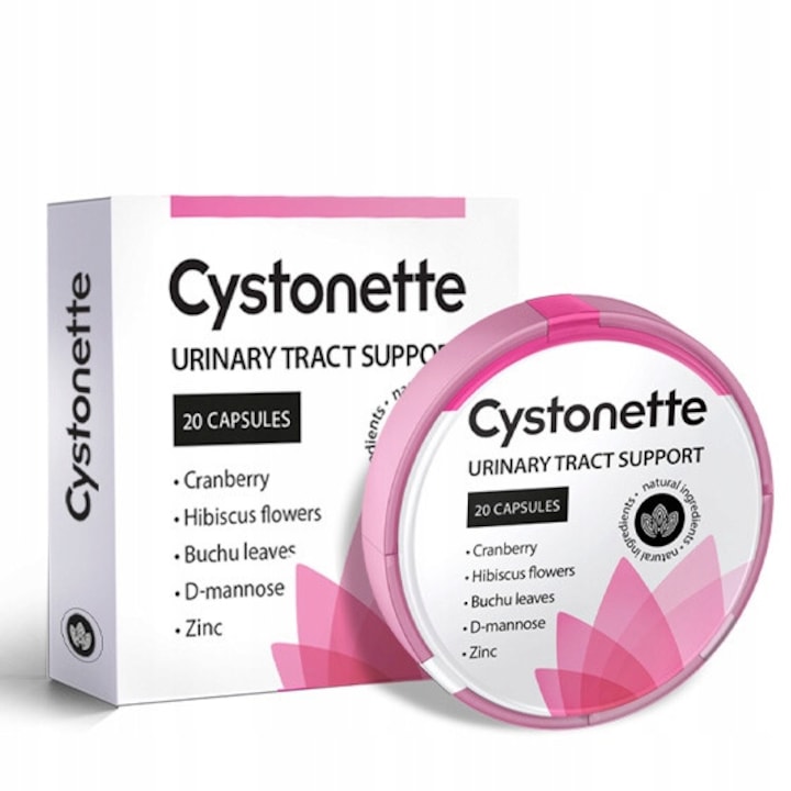Cystonette, NGS, supliment alimentar, capsule, antiinflamator, pentru sanatatea genito-urinara, 20 capsule