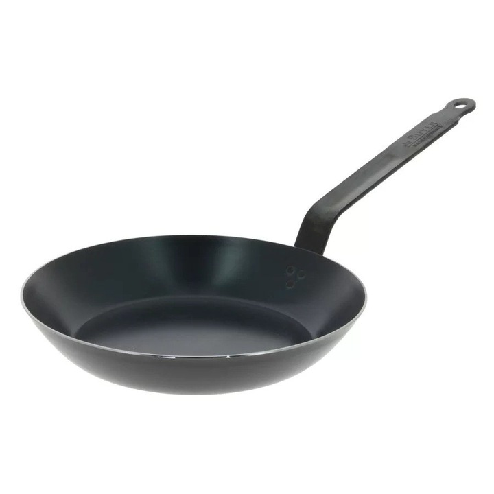 Tigaie din otel carbon BLUE CARBON, 26 cm, utilizare pe toate tipurile de plite, rezistenta la temperaturi ridicate