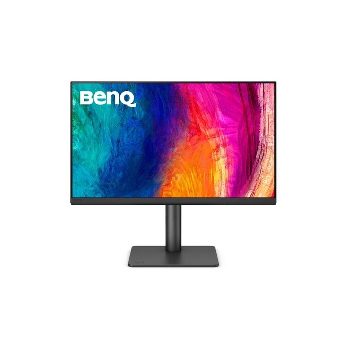 Monitor BenQ, PD2706QN, 27", 100 Hz, 4K IPS, AQCOLOR, HDR10, 100% sRGB, kártyaolvasó, HDMI, DP, USB-C, USB elosztó, 3.5 Jack, 2x 3W, Pivot, fekete