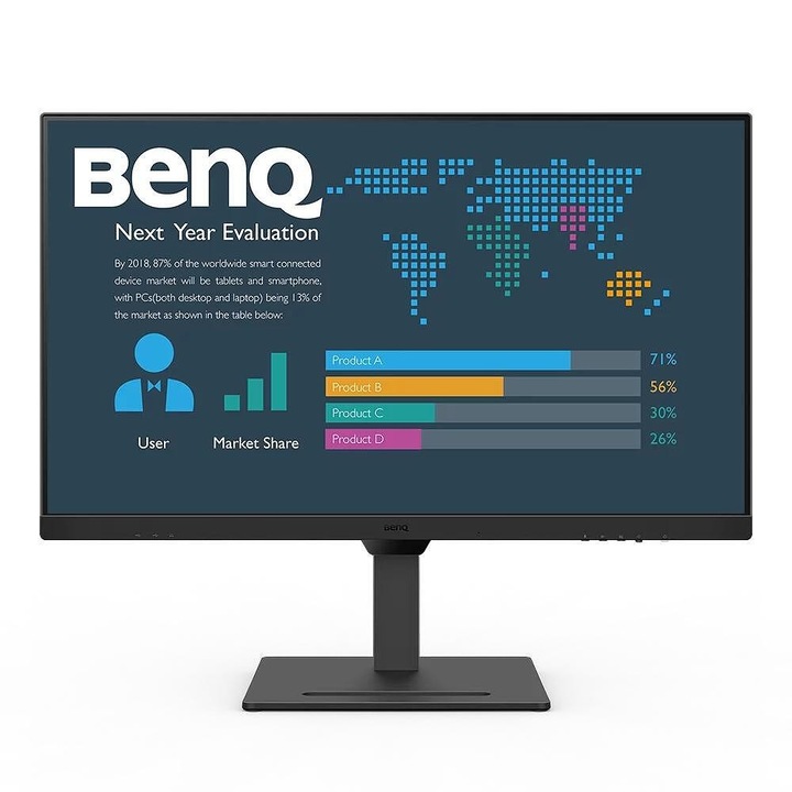 Monitor BenQ, BL3290QT, 32", IPS, 5ms, QHD 2560x1440, 75Hz, Villogásmentes, LBL, ePaper, 1000:1, 20M:1 DCR, 8 bit, 350cd/m2, HDMI, DP, USB-C 60W, fekete