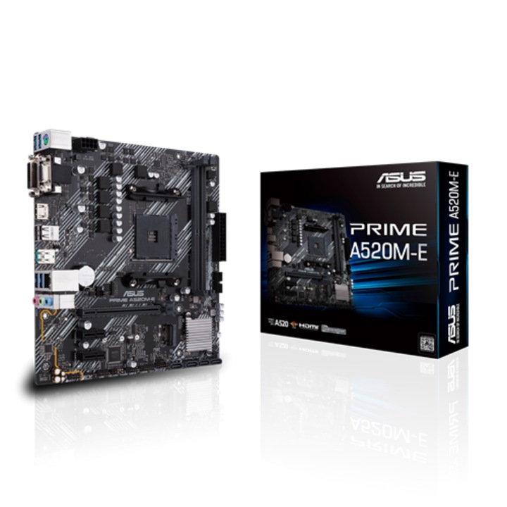 Дънна платка ASUS PRIME A520M-E / AM4 90MB1510-M0EAY0