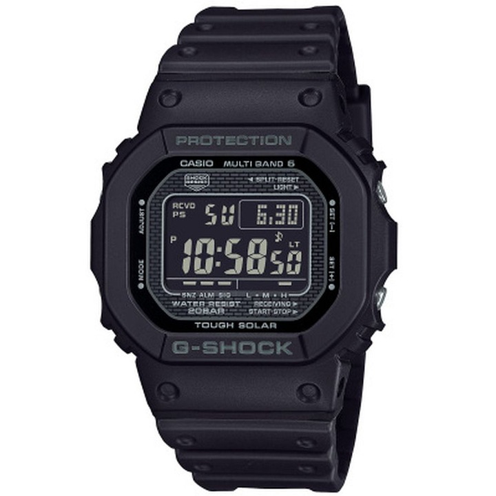 Мъжки часовник Casio G-SHOCK GW-5000HS-1ER, черен, 43мм, водоустойчив 20 ATM, каучукова каишка