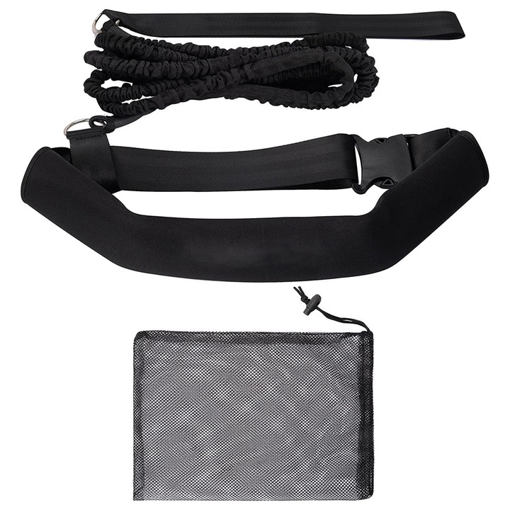 Centura de antrenament de inot Enforose, echipament de inot stationar, reglabil, pentru antrenamentul intregului corp, imbunatatirea vitezei, agilitatii si fortei