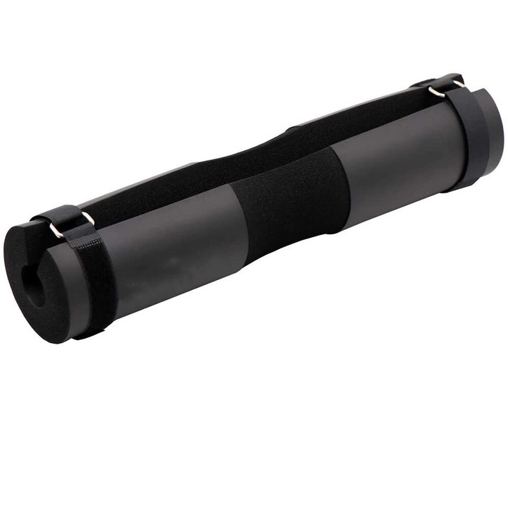 Pad cu mreana pentru ridicare confortabila, captuseala de protectie cu design ergonomic si curele de fixare pentru stabilitate si siguranta sporite, perfecta pentru genuflexiuni, fandari, impingeri de sold, 100% nou-nouta si de inalta calitate