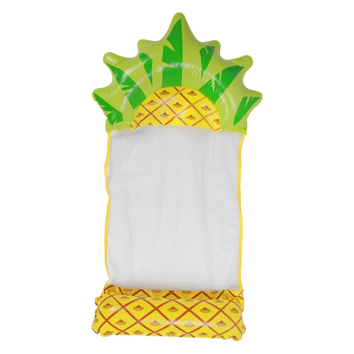 Надуваем дюшек ананас, Enforose, жълт и зелен дизайн, бързосъхнещ материал, лесен за транспортиране