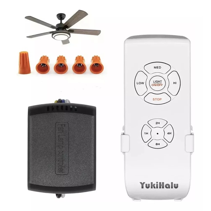 Kit telecomanda pentru ventilatoare, General, 3 viteze, 4 setari temporizator, wireless