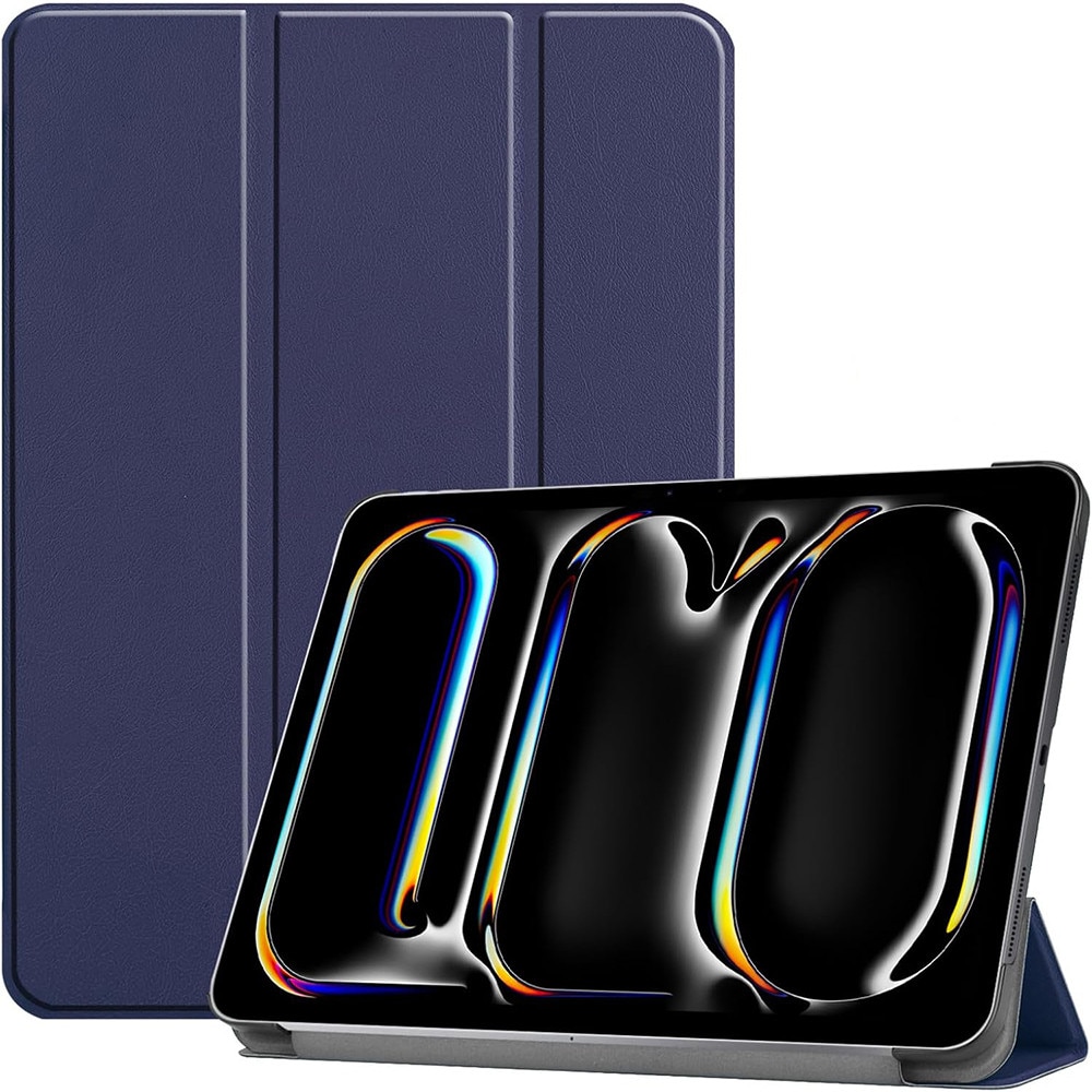 Husa tableta pentru, iPad Pro 13"(2024), auto functie sleep/wake tip stand, 13 inch, Albastru inchis