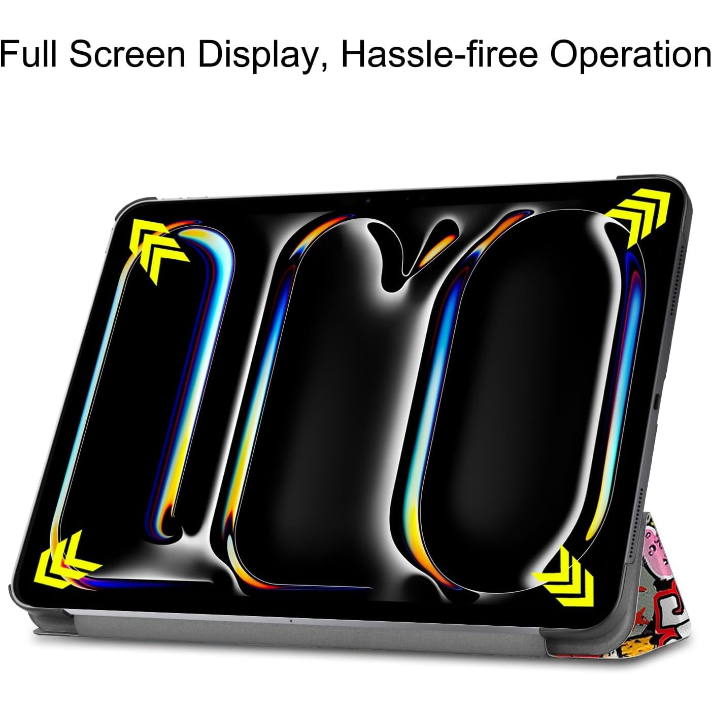 Husa tableta pentru, iPad Pro 13"(2024), auto functie sleep/wake tip stand, 13 inch, graffiti