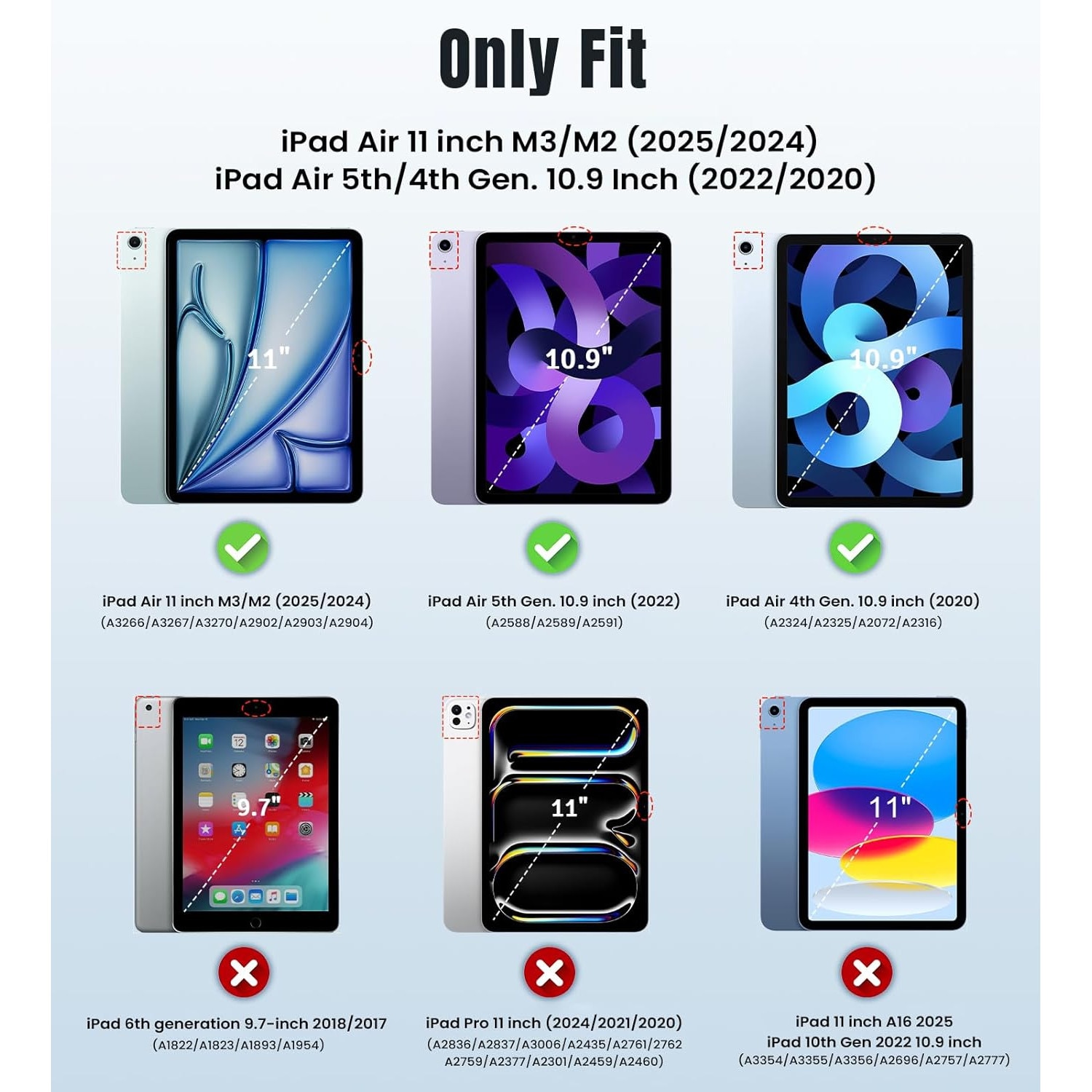Husa tableta pentru, iPad Air 11" M3/M2 (2025/2024), iPad Air 10.9" 5th/4th (2022/2020), auto functie sleep/wake tip stand, graffiti